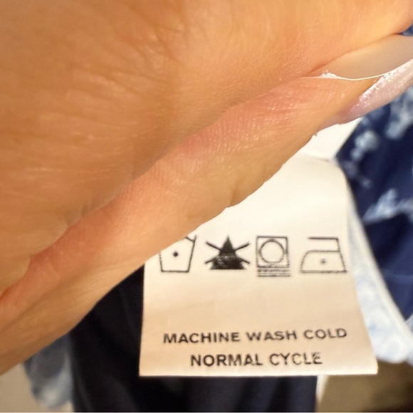 Eshakti Toile Print Crepe Belted Shirt Dress Size 2X Blue Pastoral Horse Novelty - Picture 14 of 16